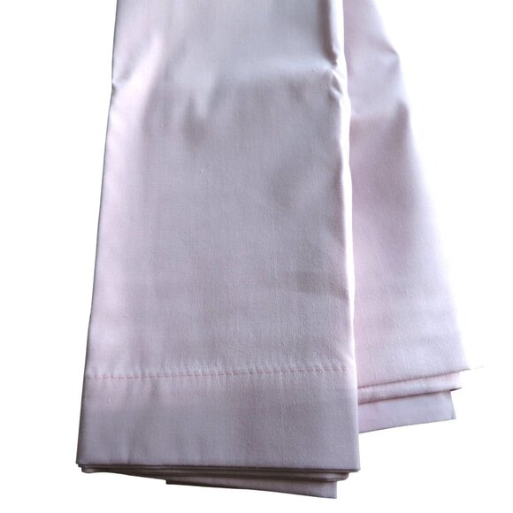 New Springs Pink Pillowcases Standard Size Pair of 2 Made In USA - Picture 3 of 9